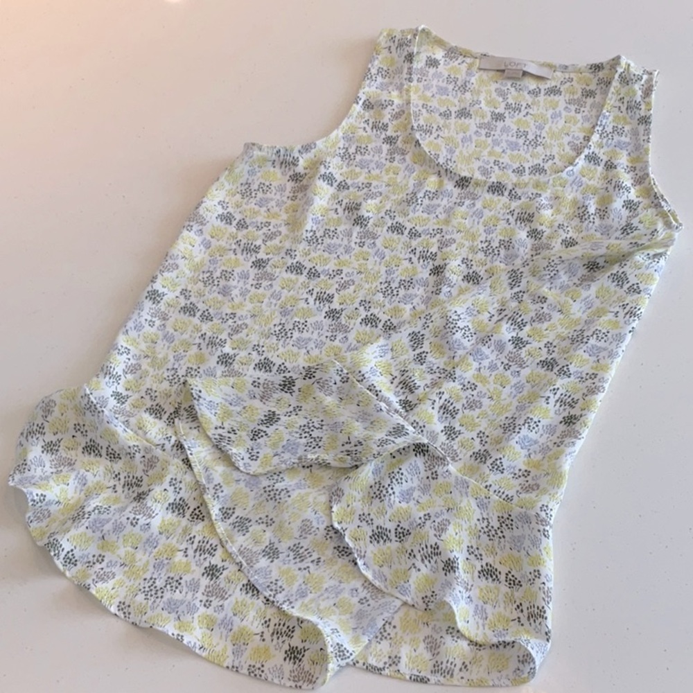 Loft sleeveless blouse, size XS, EUC